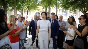 Díaz Ayuso, en un recorrido por Colmenar de Oreja