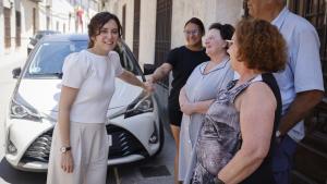 Díaz Ayuso, en un recorrido por Colmenar de Oreja