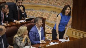 La presidenta Isabel Díaz Ayuso durante el Pleno de la Asamblea de Madrid