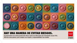 cartel campaña uso preservativos jóvenes prevención ITS