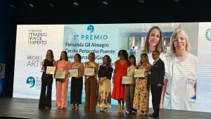 La consejera Fátima Matute durante los X Premios de Investigación del Colegio Oficial de Enfermería de Madrid