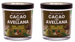 Crema de cacao con avellana Envase de crema de cacao con avellana implicado en alerta alimentaria por presencia de leche