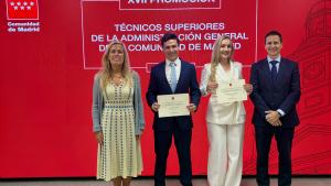 La consejera Albert en la clausura la XVII promoción, celebrado hoy en la sede de la Consejería.