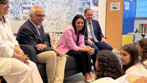 La consejera Mercedes Zarzalejo durante la presentación del Plan para ayudar a mejorar los hábitos de lectura de los alumnos en las vacaciones estivales