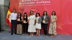 La consejera Dávila en la entrega de los Premios de Buenas Prácticas en Atención Temprana