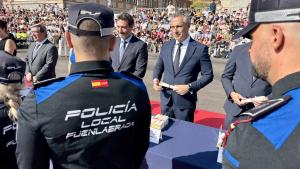 La Comunidad de Madrid alcanza casi los 11.000 agentes de Policía Local con la incorporación de 191 nuevos efectivos El consejero Novillo en la clausura y entrega de diplomas del LXII Curso Selectivo de Formación Básica
