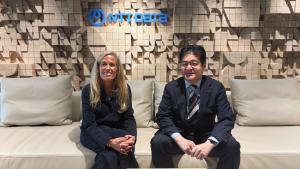 La consejera Albert en su visita a sedes centrales de NTT Data, Canon y Mitsubishi
