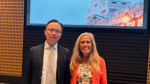 La consejera Rocío Albert durante su viaje institucional a Japón