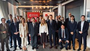 La consejera Rocío Albert durante su primer día de viaje en Japón