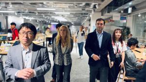 La consejera Rocío Albert durante su visita en Japón
