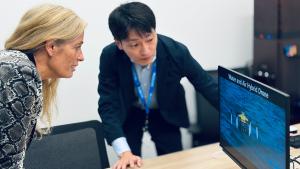 La consejera Rocío Albert durante su visita en Japón