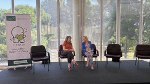 La consejera Matute en la jornada Mientras llega la cura