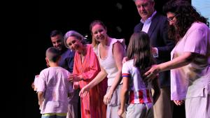 La consejera Ana Dávila durante los Premios al Rendimiento y Esfuerzo Académico que se conceden a menores que viven en las Residencias Infantiles de la Comunidad de Madrid