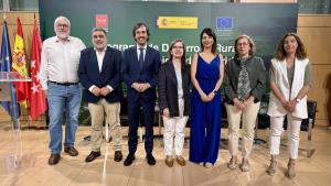 El viceconsejero García en el auditorio de la Fundación Canal de Isabel II.