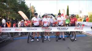 García Martín participa en la marcha cicloturista Sierra Norte Pueblos con Vida