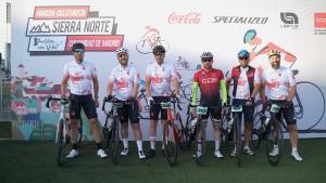 García Martín participa en la marcha cicloturista Sierra Norte Pueblos con Vida