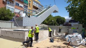 nuevas escaleras mecánicas en la red de Metro 