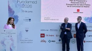 La consejera Fátima Matute durante la entrega de los Premios Fundamed & Wecar-U