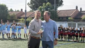Miguel Ángel García Martín durante el partido de fútbol benéfico de Dignidad y Justicia