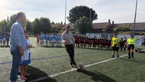 Miguel Ángel García Martín durante el partido de fútbol benéfico de Dignidad y Justicia