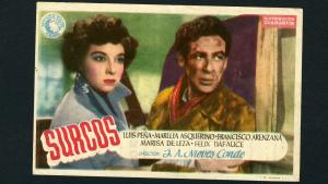 Programa de mano de Surcos. Imagen facilitada por Filmoteca Española Programa de mano película Surcos