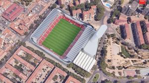 remodelación integral del estadio de Vallecas 