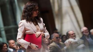 La presidenta Isabel Díaz Ayuso durante los Premios de Periodismo 2025 de la Asociación de la Prensa de Madrid