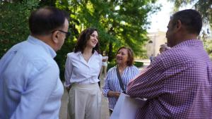 La presidenta Isabel Díaz Ayuso en la Finca Vista Alegre