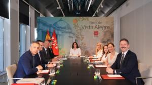 La presidenta Isabel Díaz Ayuso en la Finca Vista Alegre