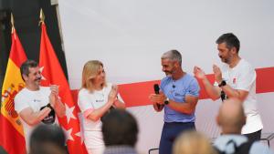 Los consejeros Miguel Ángel García Martín y Mariano de Paco Serrano en la finalización del reto Romper el Silencio