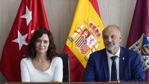 La presidenta Isabel Díaz Ayuso durante la reunión del Consejo de Gobierno en Batres