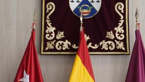 La presidenta Isabel Díaz Ayuso durante la reunión del Consejo de Gobierno en Batres