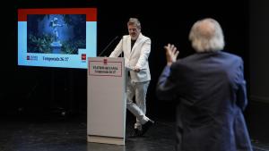 El consejero Mariano de Paco Serrano durante la presentación de la nueva temporada 2026/27 de los Teatros del Canal
