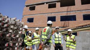 La Comunidad de Madrid avanza en la construcción de los nuevos juzgados de Collado Villalba El consejero García Martín en la construcción de los nuevos juzgados de Collado Villalba