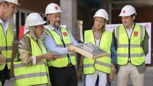 El consejero García Martín en la construcción de los nuevos juzgados de Collado Villalba
