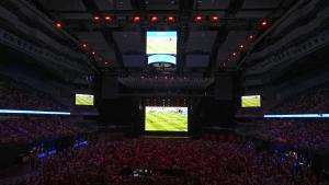 De Paco Serrano en la retransmisión de la final del Mundial de fútbol en el Movistar Arena