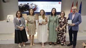 Fátima Matute en la presentación del libro de Isabel Zendal