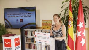 Dávila presenta Lo que nadie te cuenta La consejera Ana Dávila durante la presentación de un programa pionero de apoyo psicológico a familias que conviven en su entorno más cercano con personas con discapacidad