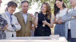 La consejera Fátima Matute durante la presentación del futuro Centro de Salud Mental de Majadahonda dependiente del Hospital Puerta de Hierro Majadahonda