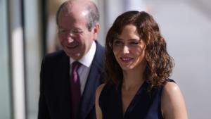 La presidenta Isabel Díaz Ayuso durante la entrega de diplomas y clausura de las actividades académicas del Centro de Estudios Garrigues