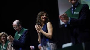 La presidenta Isabel Díaz Ayuso durante la entrega de diplomas y clausura de las actividades académicas del Centro de Estudios Garrigues