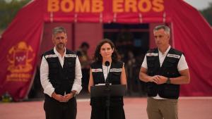 Díaz Ayuso en el Puesto de Mando Avanzado La presidenta Isabel Díaz Ayuso durante los incendios forestales de la Sierra Oeste