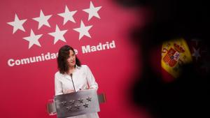 Díaz Ayuso presenta medio centenar de actuaciones para la reconstrucción de la Sierra Oeste: “No les vamos a abandonar. Va a estar la Comunidad de Madrid” La presidenta Isabel Díaz Ayuso en rueda de prensa