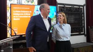 El consejero Miguel López-Valverde durante la presentación de una nueva infraestructura digital que reforzará la protección de datos de la Administración regional 
