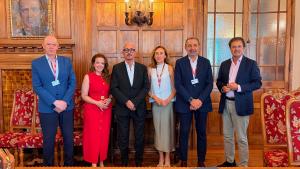 La consejera Fátima Matute durante el encuentro de la Universidad Internacional Menéndez Pelayo
