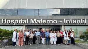 Delegación de Marruecos en el hospital La Paz