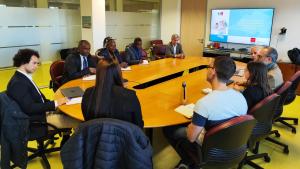 La delegación de Guinea Ecuatorial en su visita a GAAP