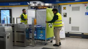 Servicio de Metropaq en el Metro de Madrid