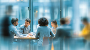 Grupo de personas reunidas