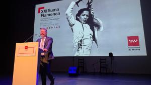 El consejero De Paco Serrano en la presentación del XXI Festival Suma Flamenca